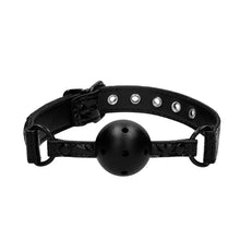 Load image into Gallery viewer, Ouch Breathable Luxury Black Ball Gag
