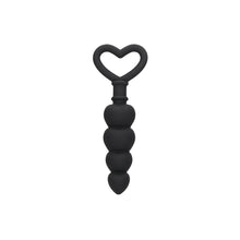 Load image into Gallery viewer, Ouch Silicone Anal Love Beads Black