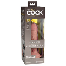 Load image into Gallery viewer, King Cock Elite 6 Inch Dual Density Dildo Caramel
