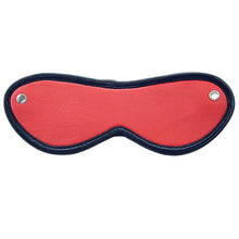Load image into Gallery viewer, Red Leather Blindfold by Rouge Garments