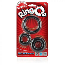 Load image into Gallery viewer, Screaming O RingO x3 Cock Rings Black
