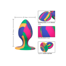 Load image into Gallery viewer, Cheeky Medium Tie Dye Butt Plug