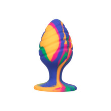 Load image into Gallery viewer, Cheeky Large Swirl Tie Dye Butt Plug