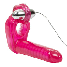 Load image into Gallery viewer, Ultimate Triple Stimulator Vibrating Cock Ring With Dong
