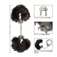Load image into Gallery viewer, Ultra Fluffy Furry Cuffs Black
