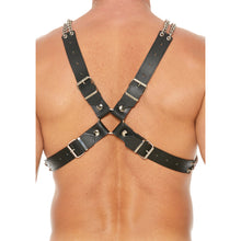 Load image into Gallery viewer, Heavy Duty Leather And Chain Body Harness

