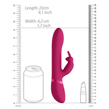 Load image into Gallery viewer, Vive Amoris Pink Rabbit Vibrator With Stimulating Beads