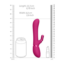 Load image into Gallery viewer, Vive Chou Double Action Interchangeable Rabbit Vibrator Pink