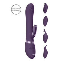 Load image into Gallery viewer, Vive Etsu Interchangeable Rabbit Vibrator Purple
