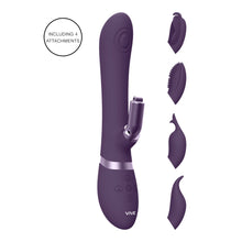 Load image into Gallery viewer, Vive Etsu Interchangeable Rabbit Vibrator Purple
