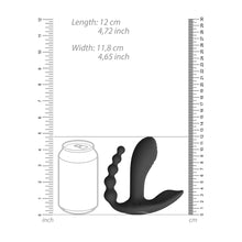 Load image into Gallery viewer, Vive Kata Double Penetrator Vibrator Black