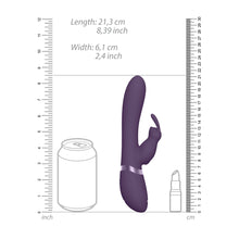 Load image into Gallery viewer, Vive Taka Triple Action Automatic Inflatable Vibrator Purple
