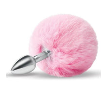 Load image into Gallery viewer, Furry Tales Pink Bunny Tail Butt Plug