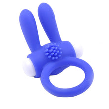 Load image into Gallery viewer, Cockring With Rabbit Ears Blue