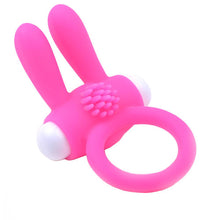 Load image into Gallery viewer, Cockring With Rabbit Ears Pink

