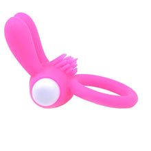 Load image into Gallery viewer, Cockring With Rabbit Ears Pink