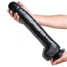 Load image into Gallery viewer, The Black Destroyer Huge Suction Cup Dildo