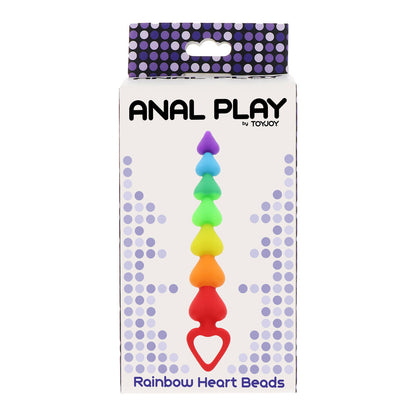 ToyJoy Rainbow Heart Anal Beads