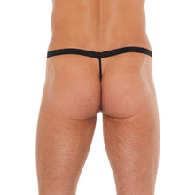 Load image into Gallery viewer, Mens Black GString With Pink Pouch
