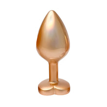 Load image into Gallery viewer, Gleaming Love Pearl Gold Butt Plug Medium

