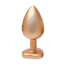 Load image into Gallery viewer, Gleaming Love Pearl Gold Butt Plug Large
