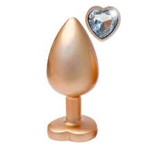 Load image into Gallery viewer, Gleaming Love Pearl Gold Butt Plug Large

