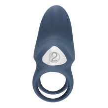 Load image into Gallery viewer, Rechargeable Silicone Vibrating Double Ring
