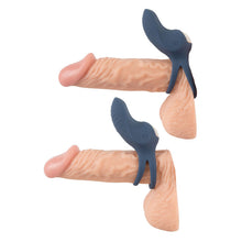 Load image into Gallery viewer, Rechargeable Silicone Vibrating Double Ring
