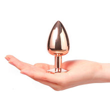 Load image into Gallery viewer, Dorcel Diamond Butt Plug Rose Gold Large
