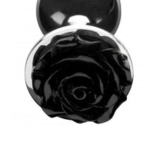 Load image into Gallery viewer, Booty Sparks Black Rose Anal Plug Medium
