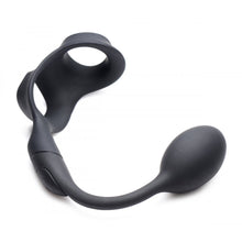Load image into Gallery viewer, Alpha Pro 10X P Bomb Cock and Ball Ring With Anal Plug
