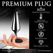 Load image into Gallery viewer, Master Series Butt Slut Metal and Silicone Butt Plug
