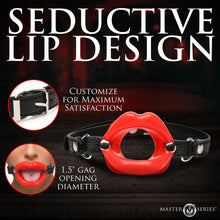 Load image into Gallery viewer, Juicy Lips Silicone Open Mouth Gag
