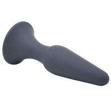 Load image into Gallery viewer, Medium Classic Black Silicone Butt Plug
