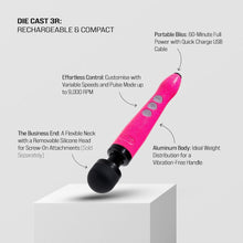 Load image into Gallery viewer, Doxy Die Cast Wand Rechargeable HOT PINK
