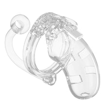 Load image into Gallery viewer, Man Cage 10  Male 3.5 Inch Clear Chastity Cage With Anal Plug
