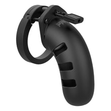 Load image into Gallery viewer, Man Cage 21 Male 4.5 Inch Black Silicone Chastity Cage
