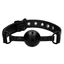 Load image into Gallery viewer, Ouch Breathable Luxury Black Ball Gag
