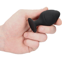 Load image into Gallery viewer, Ouch Silicone Swirled Butt Plug Set Black
