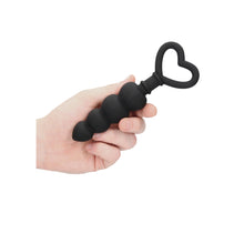 Load image into Gallery viewer, Ouch Silicone Anal Love Beads Black
