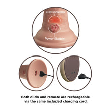 Load image into Gallery viewer, King Cock Elite 9 Inch Dual Density Vibrating Cock Flesh Pink
