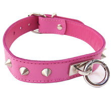 Load image into Gallery viewer, Rouge Garments Pink Studded ORing Studded Collar

