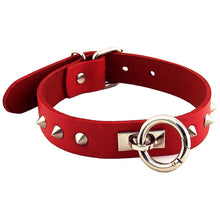 Load image into Gallery viewer, Rouge Garments Red Studded ORing Studded Collar
