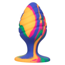 Load image into Gallery viewer, Cheeky Large Swirl Tie Dye Butt Plug
