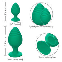 Load image into Gallery viewer, Cheeky Butt Plug Duo Green
