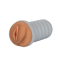 Load image into Gallery viewer, Gripper Ribbed Tight Pussy Brown Masturbator
