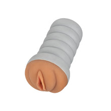 Load image into Gallery viewer, Gripper Ribbed Tight Pussy Brown Masturbator
