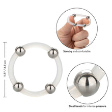 Load image into Gallery viewer, Steel Beaded Silicone Ring Large
