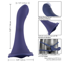 Load image into Gallery viewer, Her Royal Harness Me2 Thumper Strap On With Rechargeable Vibe
