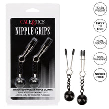 Load image into Gallery viewer, Nipple Grips Weighted Tweezer Nipple Clamps
